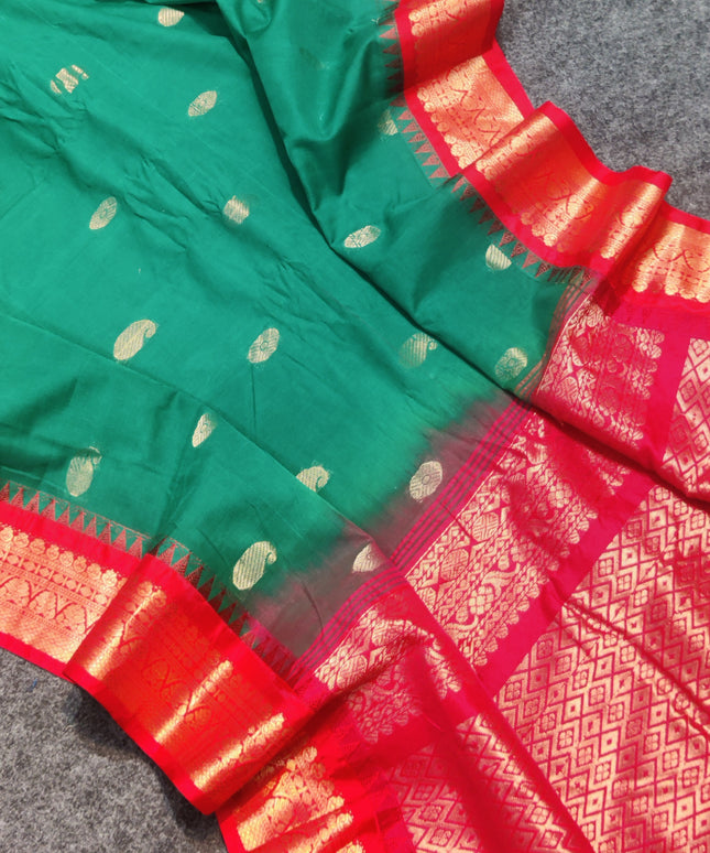 Gadwal cotton Silk Saree - GC04