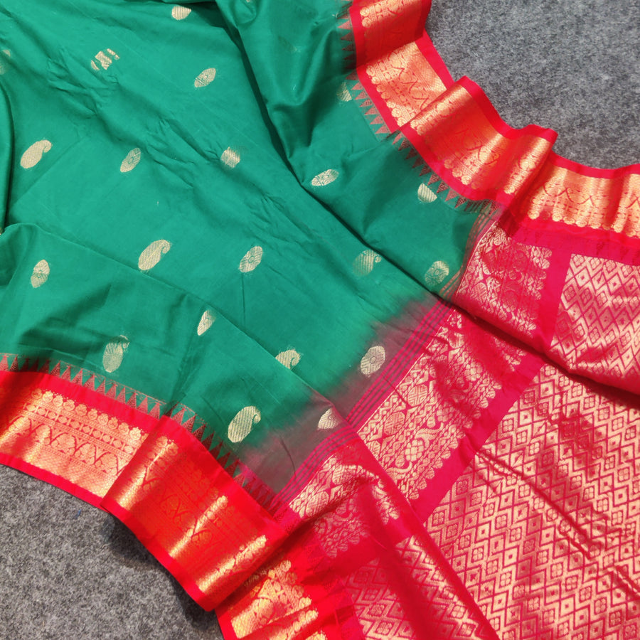 Gadwal cotton Silk Saree - GC04