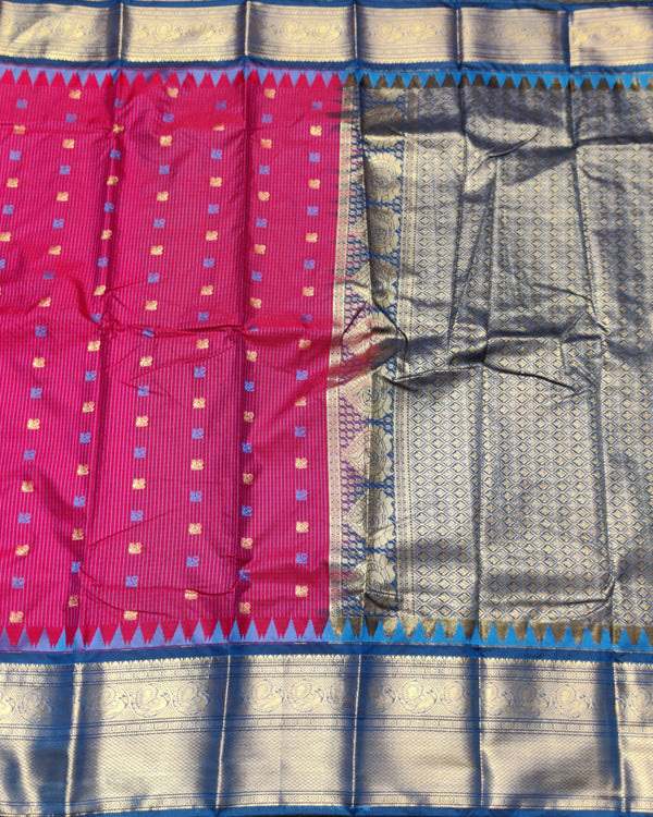Gadwal Semi Silk Saree - GSM27 alternate view