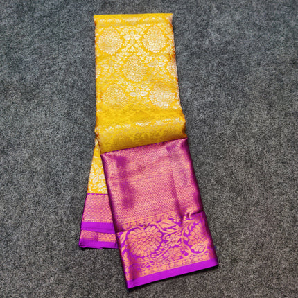 Kanchi pattu half fine bridal wear saree HF25