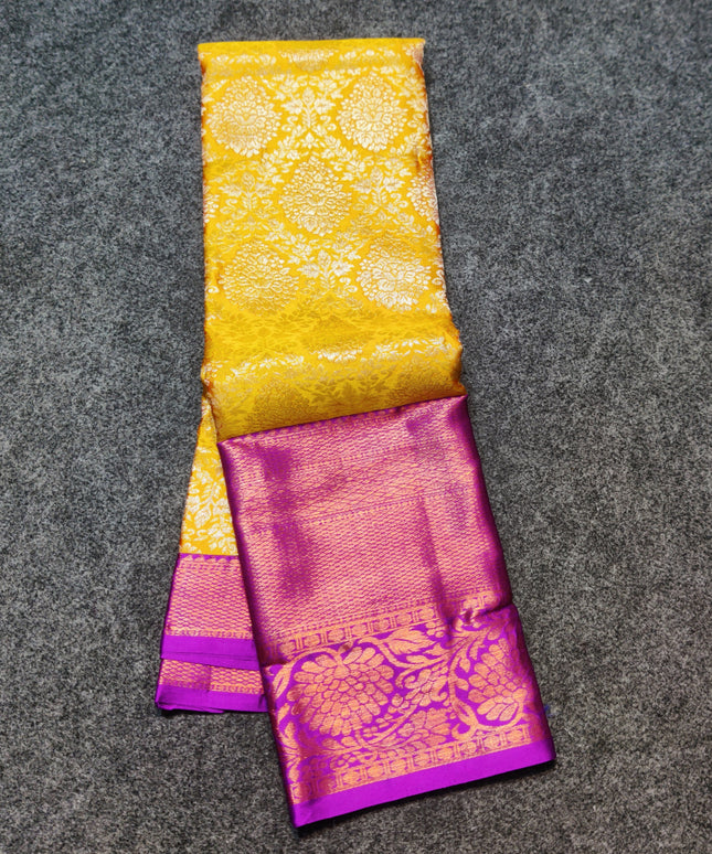 Kanchi pattu half fine bridal wear saree HF25