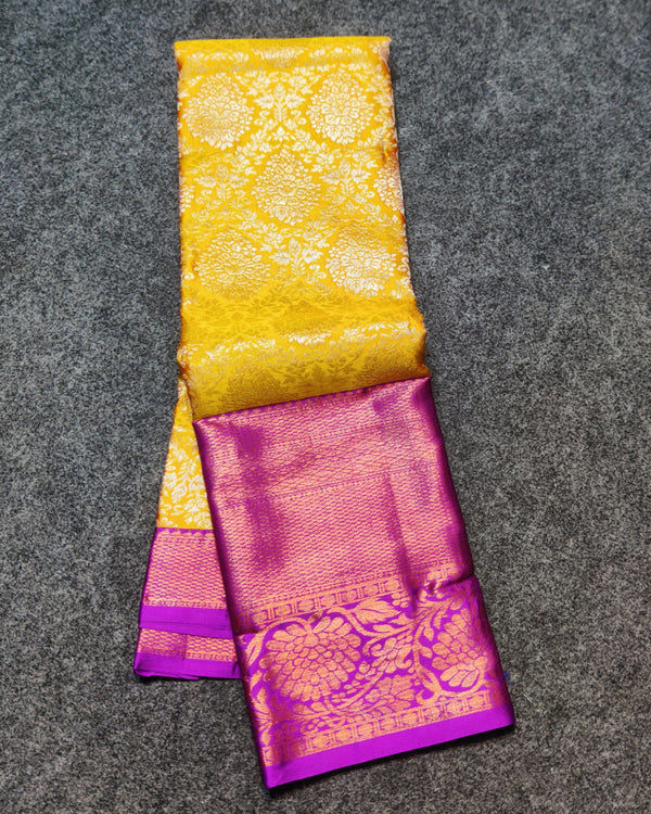 Kanchi pattu half fine bridal wear saree HF25