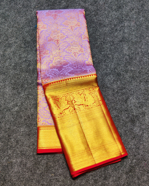 Kanchi Meenakari Brocade Pure handloom Silk Saree - KMP1642