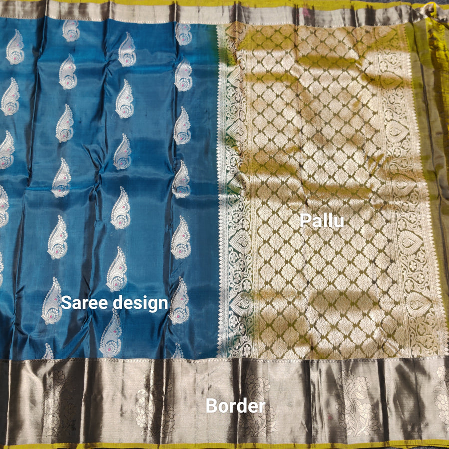 Lightweight pattu Scurt Border Saree - LWP401