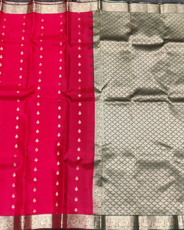 Kanchipattu small border saree - KMP213 alternate view