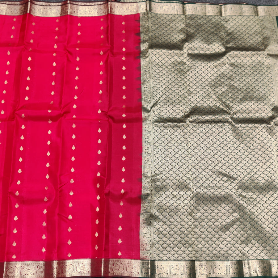 Kanchipattu small border saree - KMP213