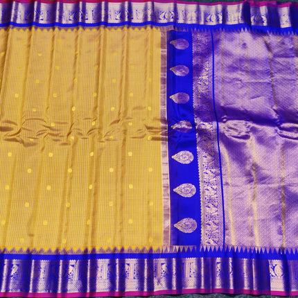 Gadwal Pure silk check Saree - GPS30