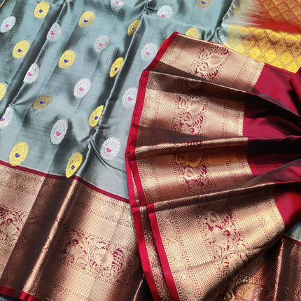 Meenakari kanchi Butta Saree - KMP3065