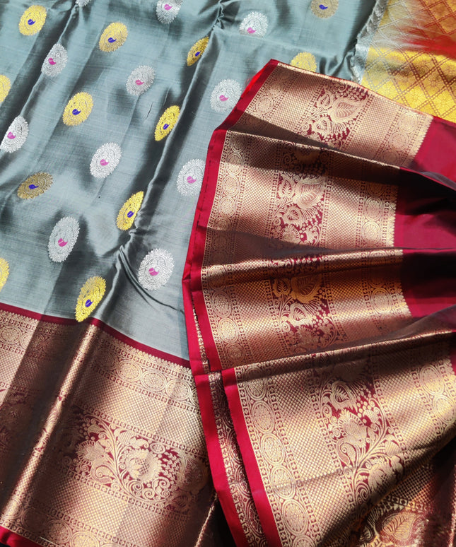 Meenakari kanchi Butta Saree - KMP3065