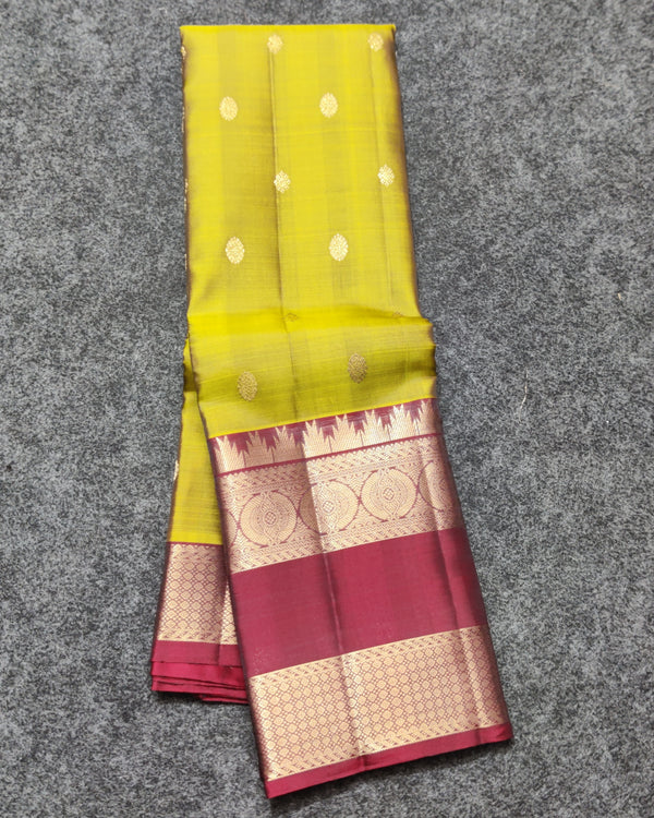 Kanchi Vintage Gap border pattu - KMP297