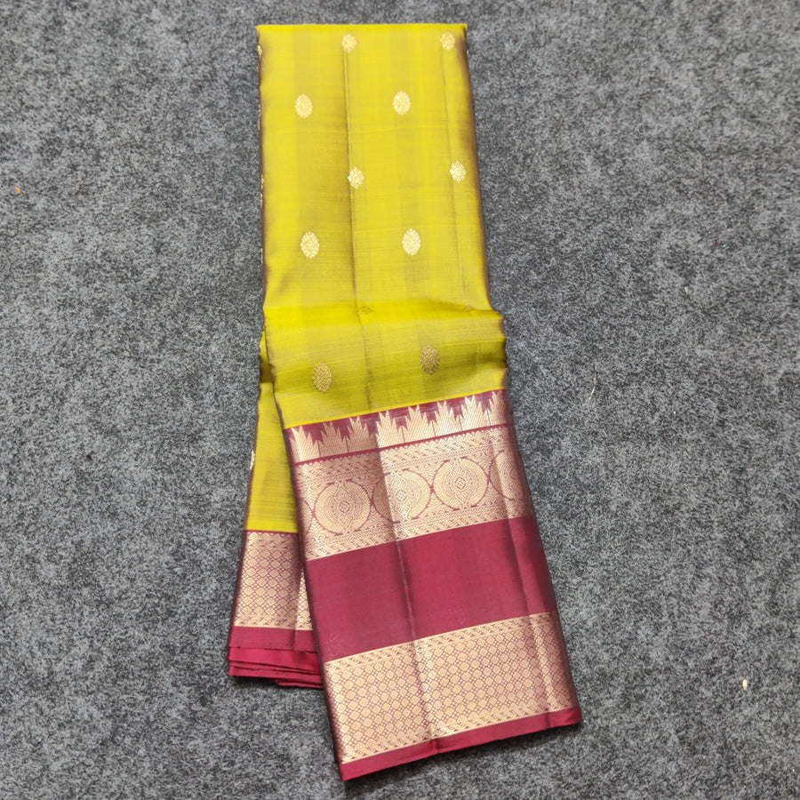 Kanchi Vintage Gap border pattu - KMP297