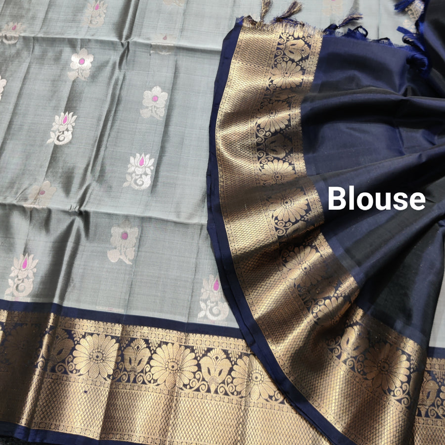 Meenakari kanchi lightweight pattu Saree - KMP16