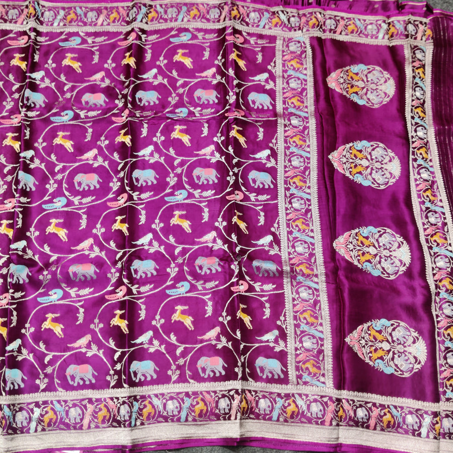 Mashru satin Silk Saree- MS48