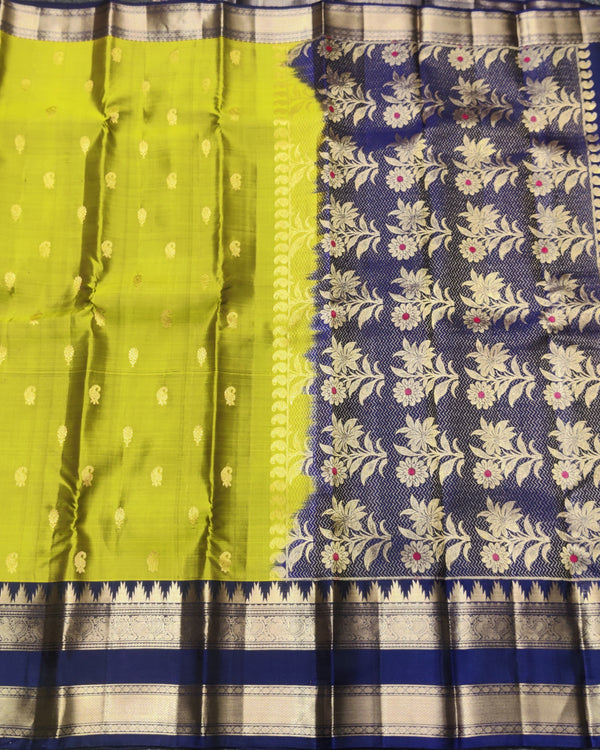 Kanchi Vintage Gap border pattu - KMP349 alternate view