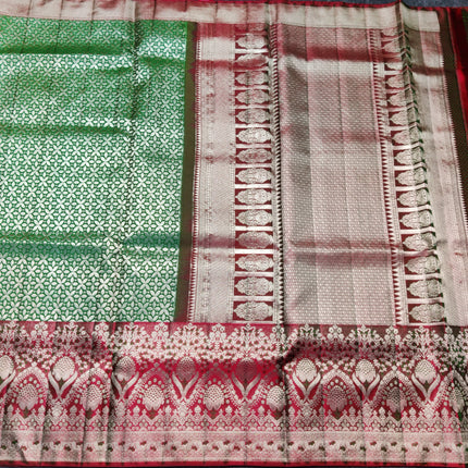 Kanchi Meenakari Brocade Pure handloom Silk Saree - KMP1980