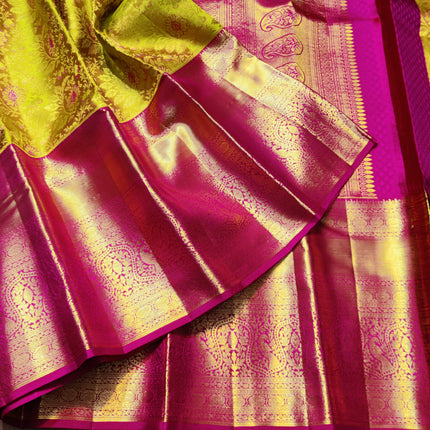 Kanchi Meenakari Brocade Pure handloom Silk Saree - KMP1995