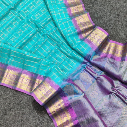 Gadwal Sico Silk Saree - GS163