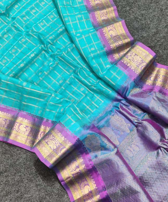 Gadwal Sico Silk Saree - GS163