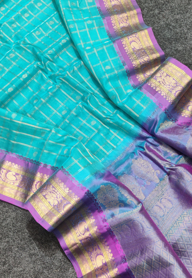 Gadwal Sico Silk Saree - GS163