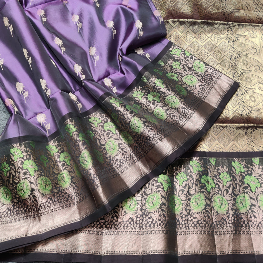 Meenakari kanchi lightweight pattu Saree - KMP147