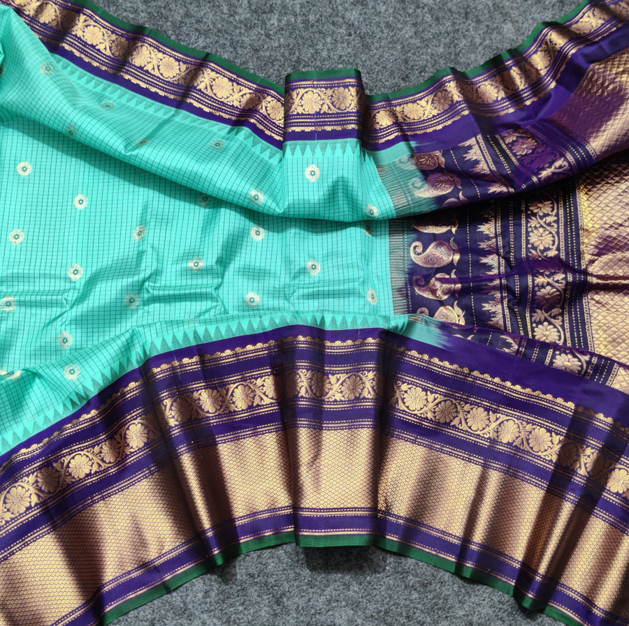 Gadwal Handloom pure silk- GPS41