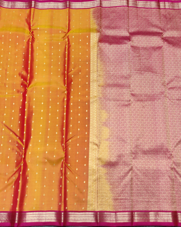 Kanchi pattu small border saree - KMP249 alternate view