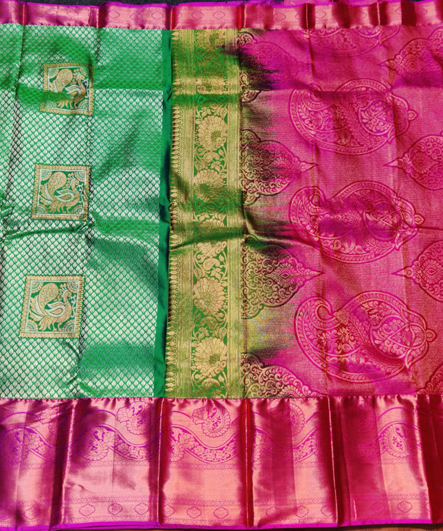 Kanchi pattu half fine Bridal Saree - HF15