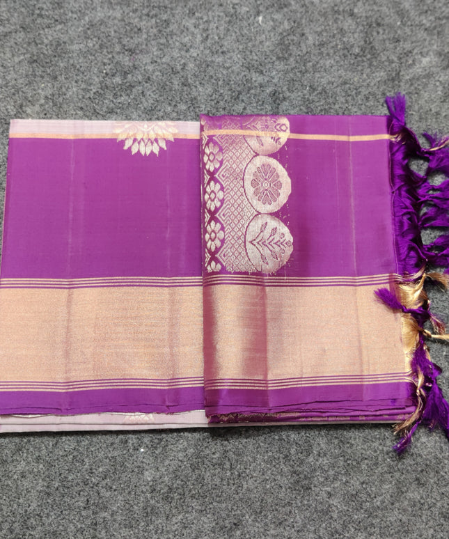 Lightweight pattu Scurt Border Saree - LWP83