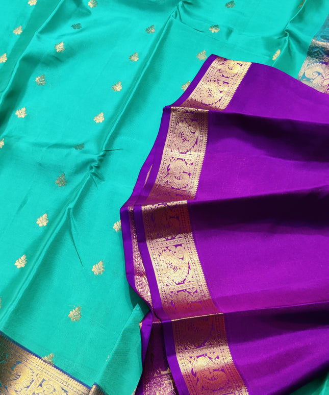 Kanchipattu small border saree - KMP207