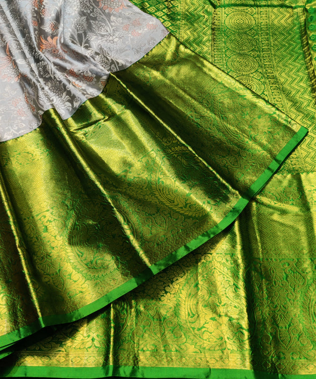 Kanchi pattu half fine Bridal Saree -HF277