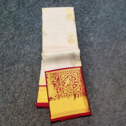 Kanchi Kuttu Vintage Handloom Pattu Saree - KMP3042