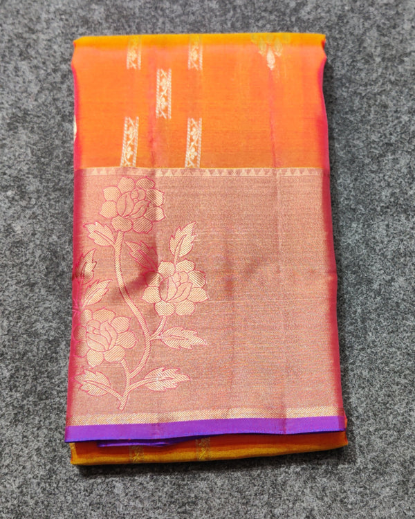 Lightweight pattu Scurt Border Saree - LWP414