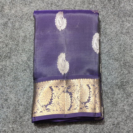 Kanchi pattu Small border saree - KMP96