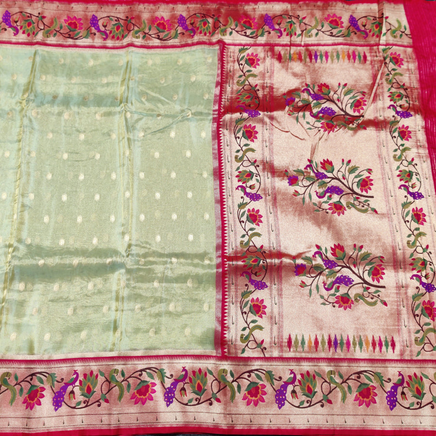 Banaras Tissue Paithani silk saree - BRS15