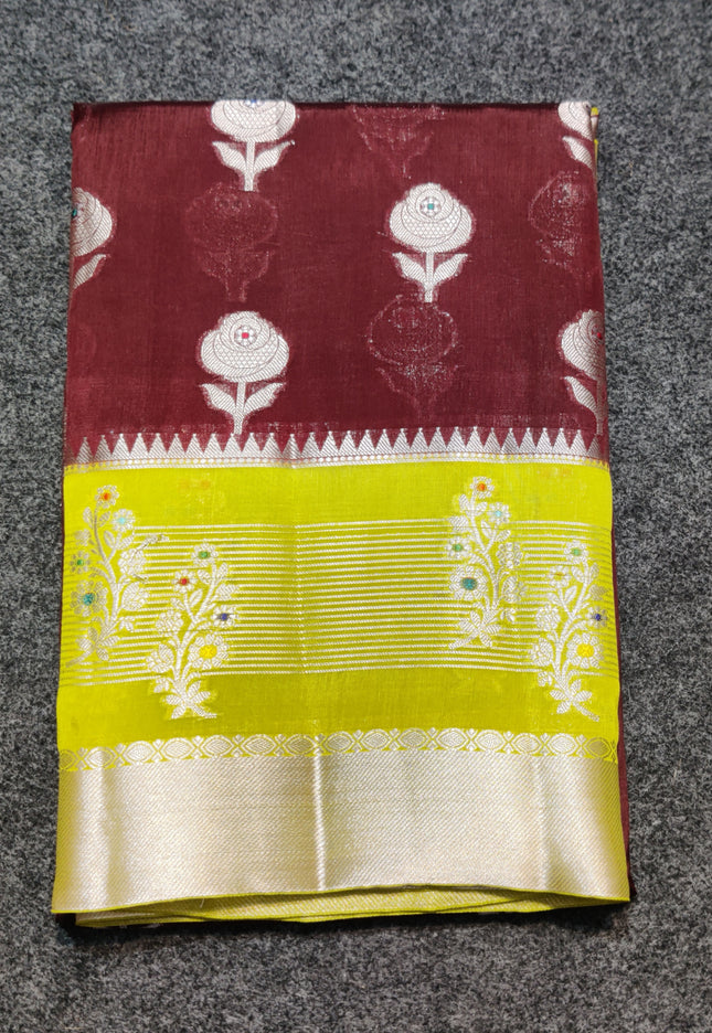 Raw mango silk saree - PRS07