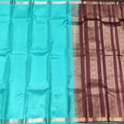 Kanchi pattu small border saree - KMP3013