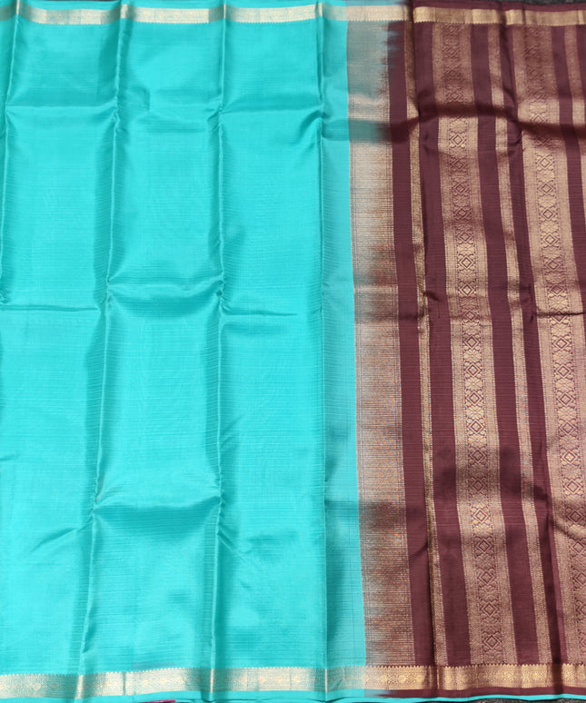 Kanchi pattu small border saree - KMP3013