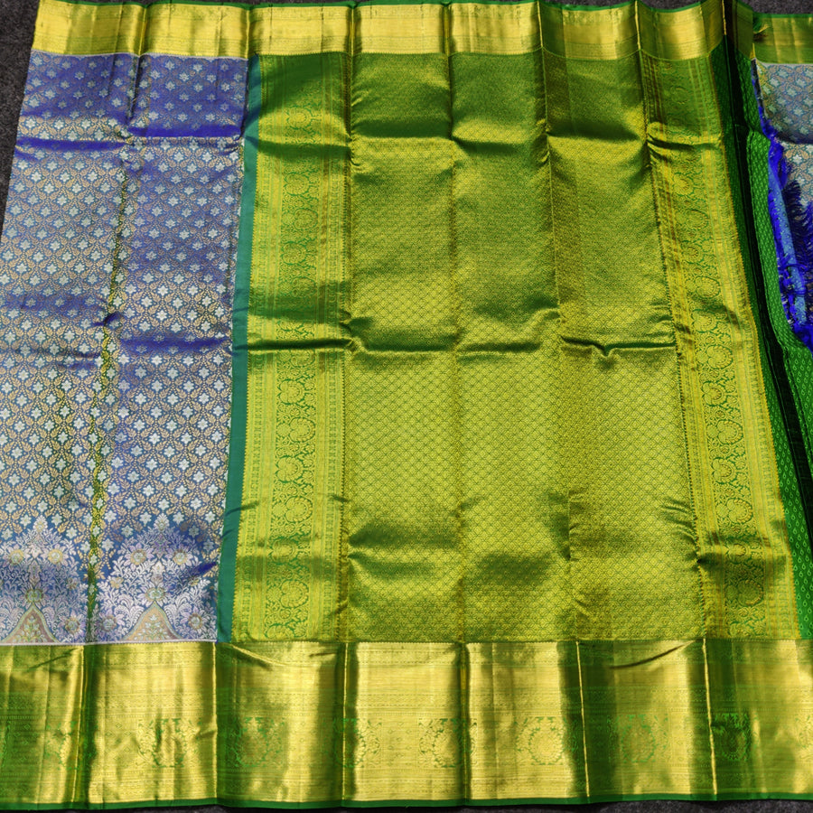 Kanchi Meenakari Brocade Pure handloom Silk Saree - KMP3212