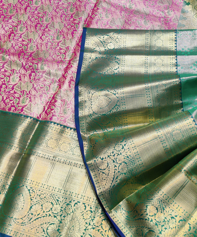 Kanchi pattu half fine Bridal Saree -HF265