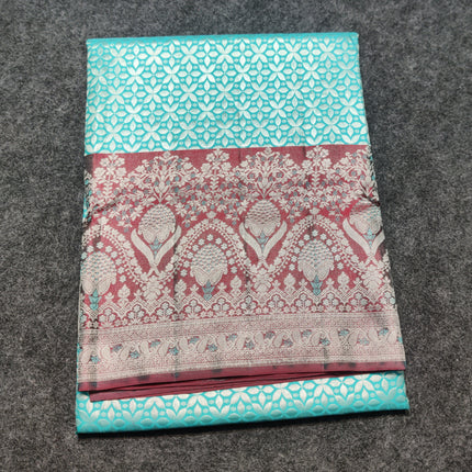 Kanchi Meenakari Brocade Pure handloom Silk Saree - KMP1981