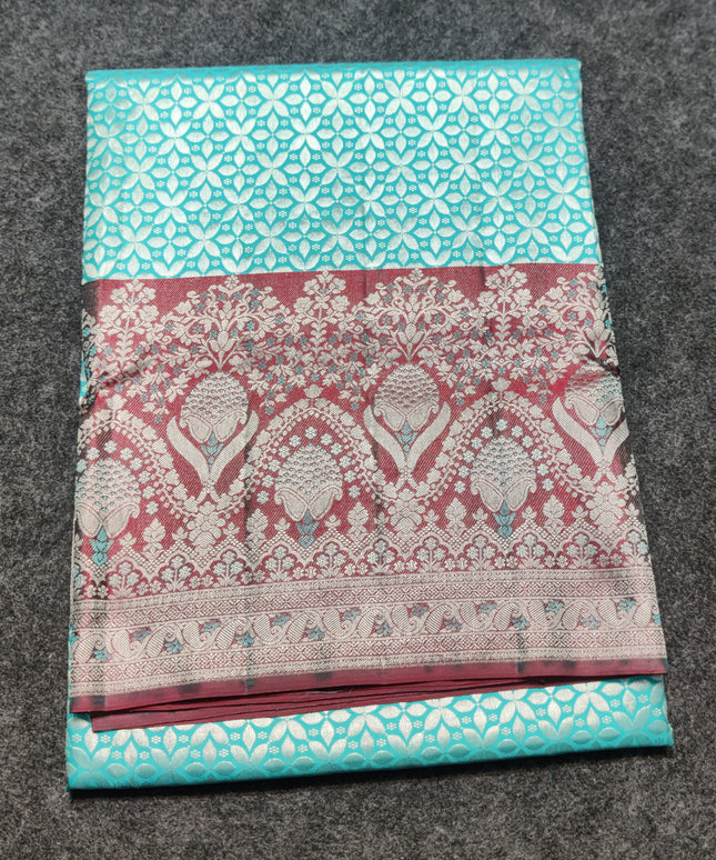 Kanchi Meenakari Brocade Pure handloom Silk Saree - KMP1981
