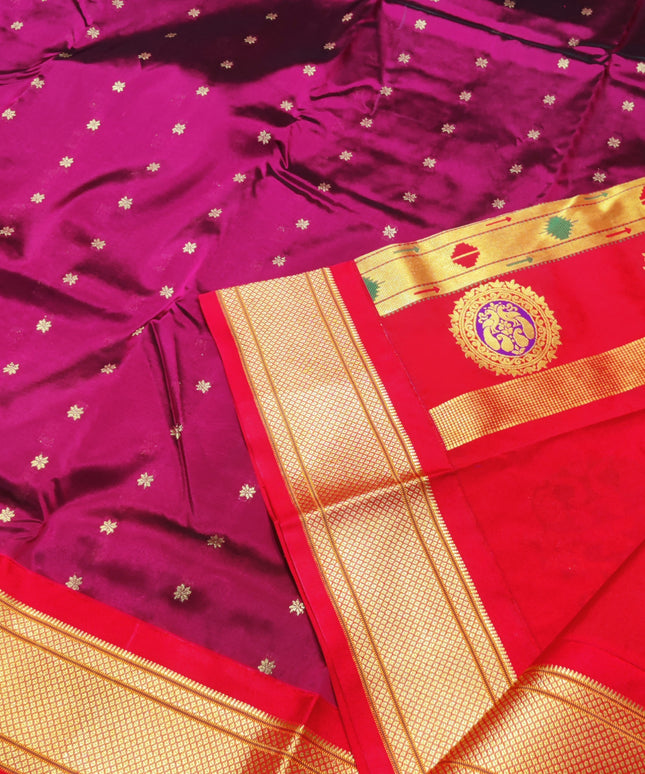 Gadwal Paithani Soft Silk Saree- GSM06