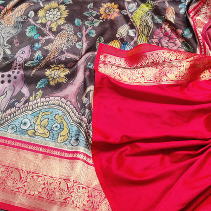 Kalamkari Silk saree - KM03