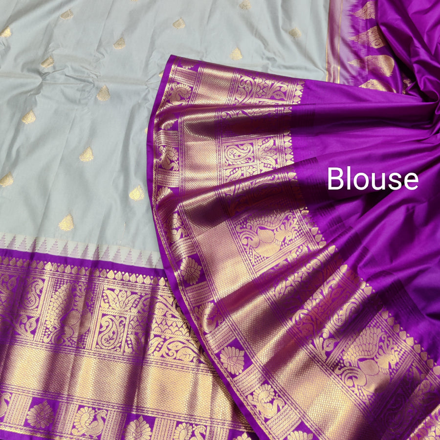 Gadwal Semi Silk Saree - GSM05