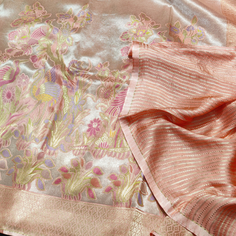 Banaras Tissue Allover Meenakari - BRS4