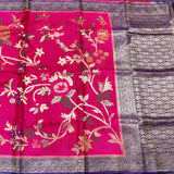 Banaras crepe silk saree - BS04