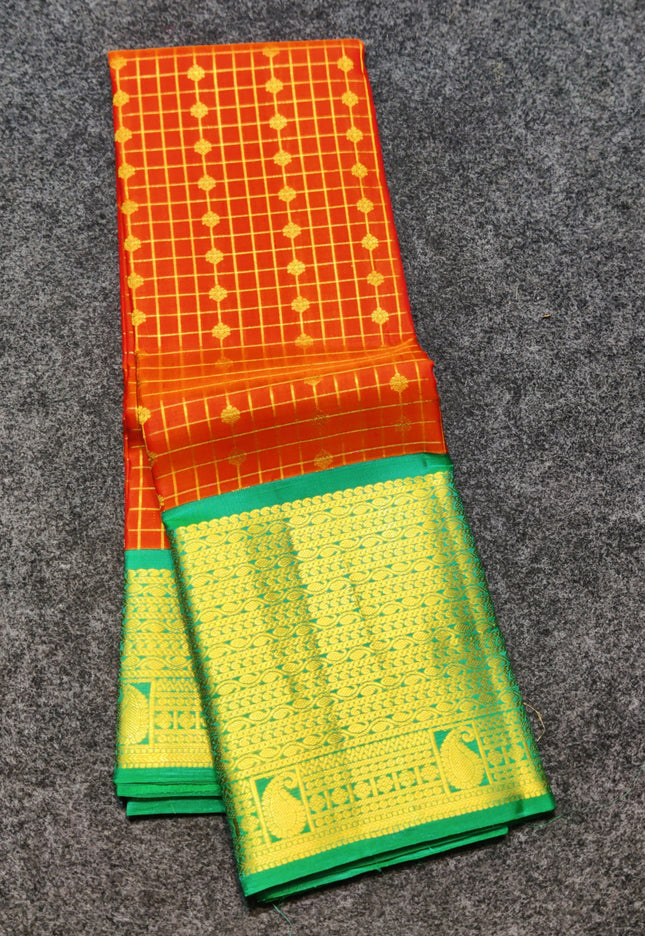 Kanchi Handloom Kuttu Pure Silk Saree - KMP2016
