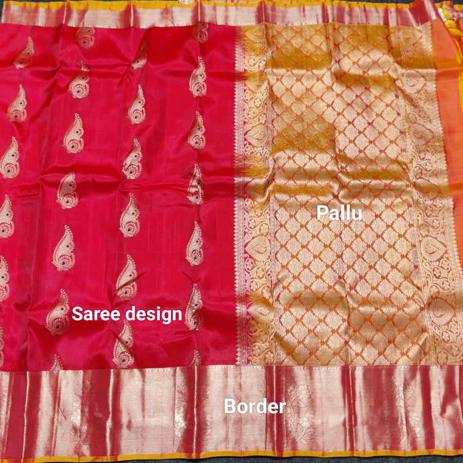 Lightweight pattu Scurt Border Saree - LWP404