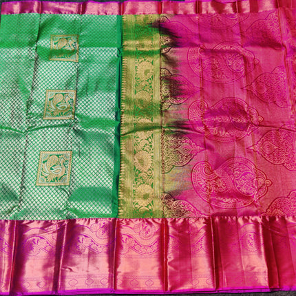 Kanchi pattu Half fine Bridal Saree -HF276
