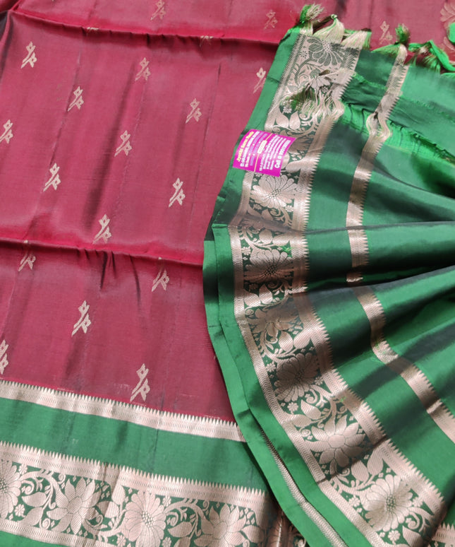 Vintage Lightweight Gap border pattu - LWP262